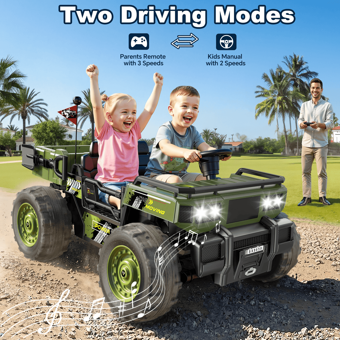 East doll 24V Powered Ride on Dump Truck