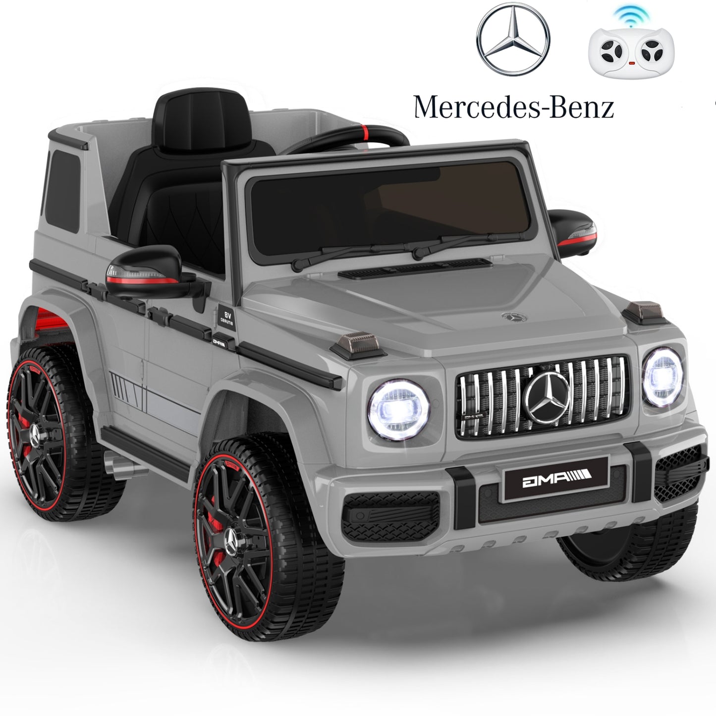 East doll 12V Power Ride on Toys for Toddlers, Kid Electric Car, G63 G Wagon Licensed Mercedes-Benz with Remote Controls, Aged 2-5Y