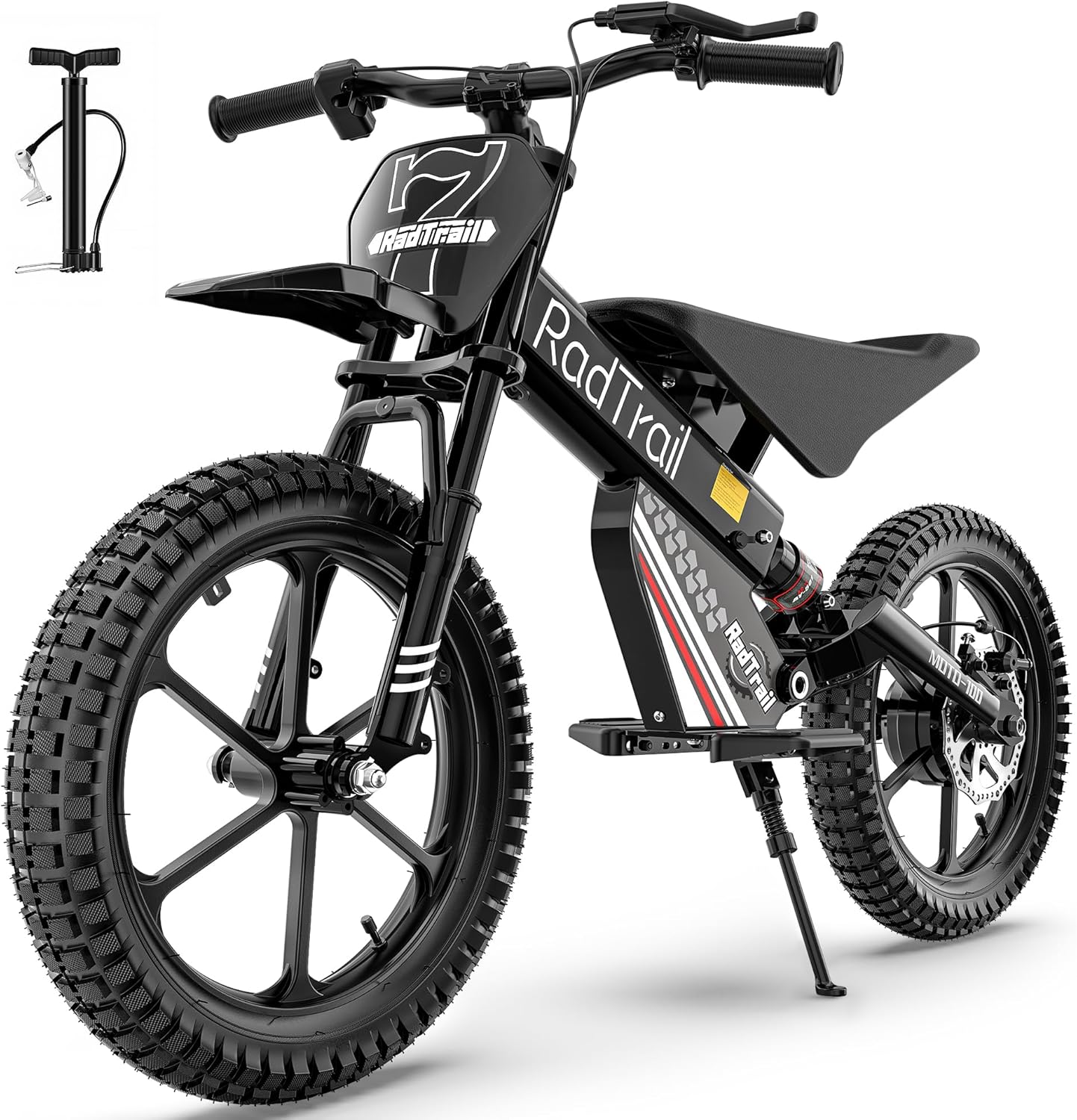 East doll 36V Electric Dirt Bike for Kids, 500W Peak Brushless Motor, 16" Pneumatic Tires