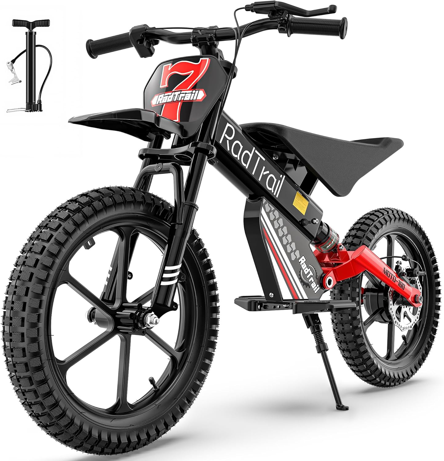 East doll 36V Electric Dirt Bike for Kids, 500W Peak Brushless Motor, 16" Pneumatic Tires