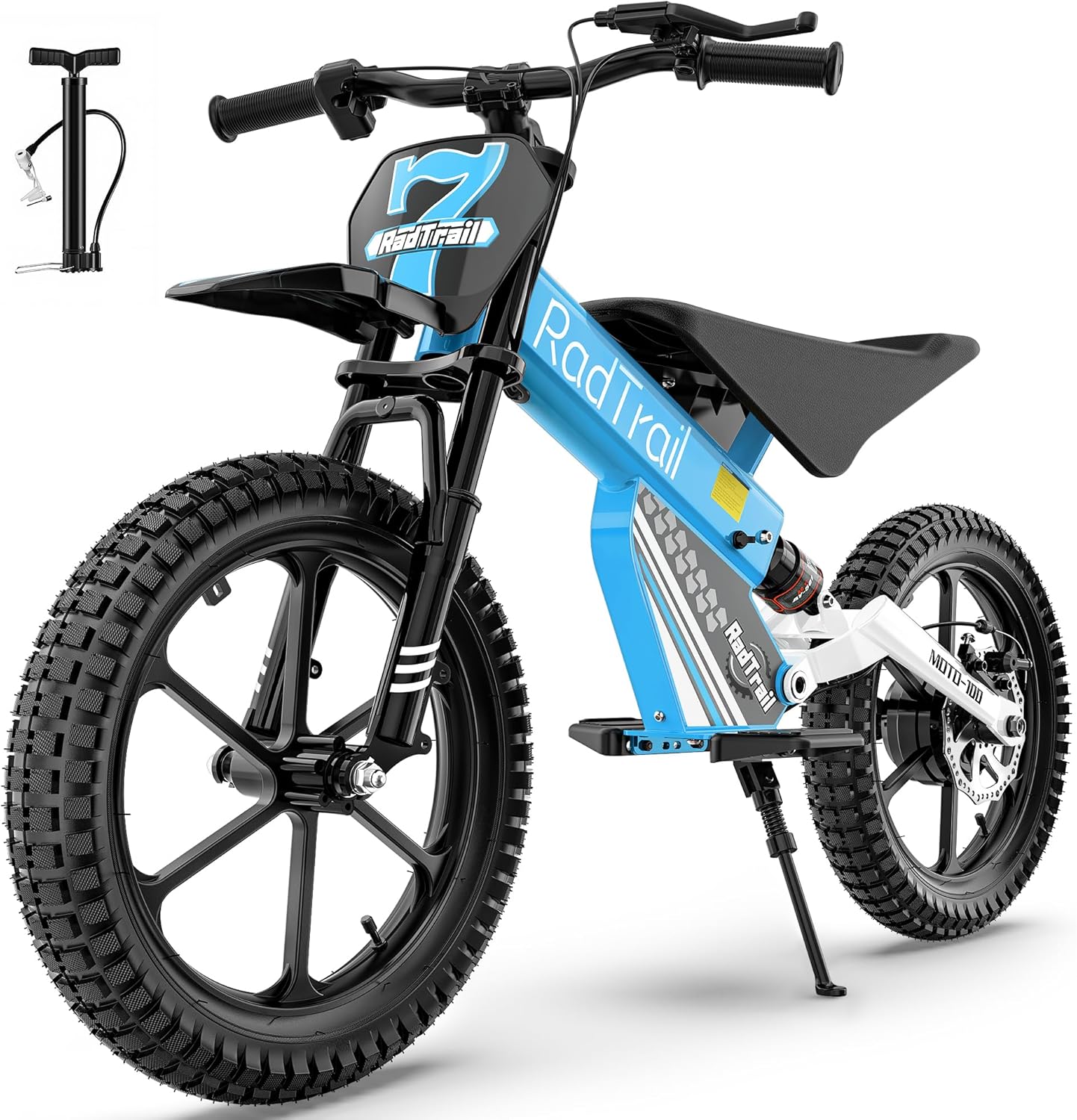 East doll 36V Electric Dirt Bike for Kids, 500W Peak Brushless Motor, 16" Pneumatic Tires
