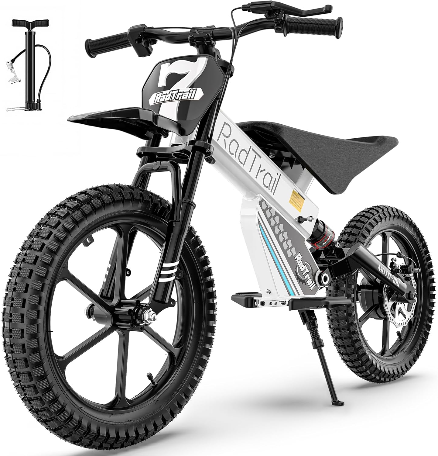 East doll 36V Electric Dirt Bike for Kids, 500W Peak Brushless Motor, 16" Pneumatic Tires