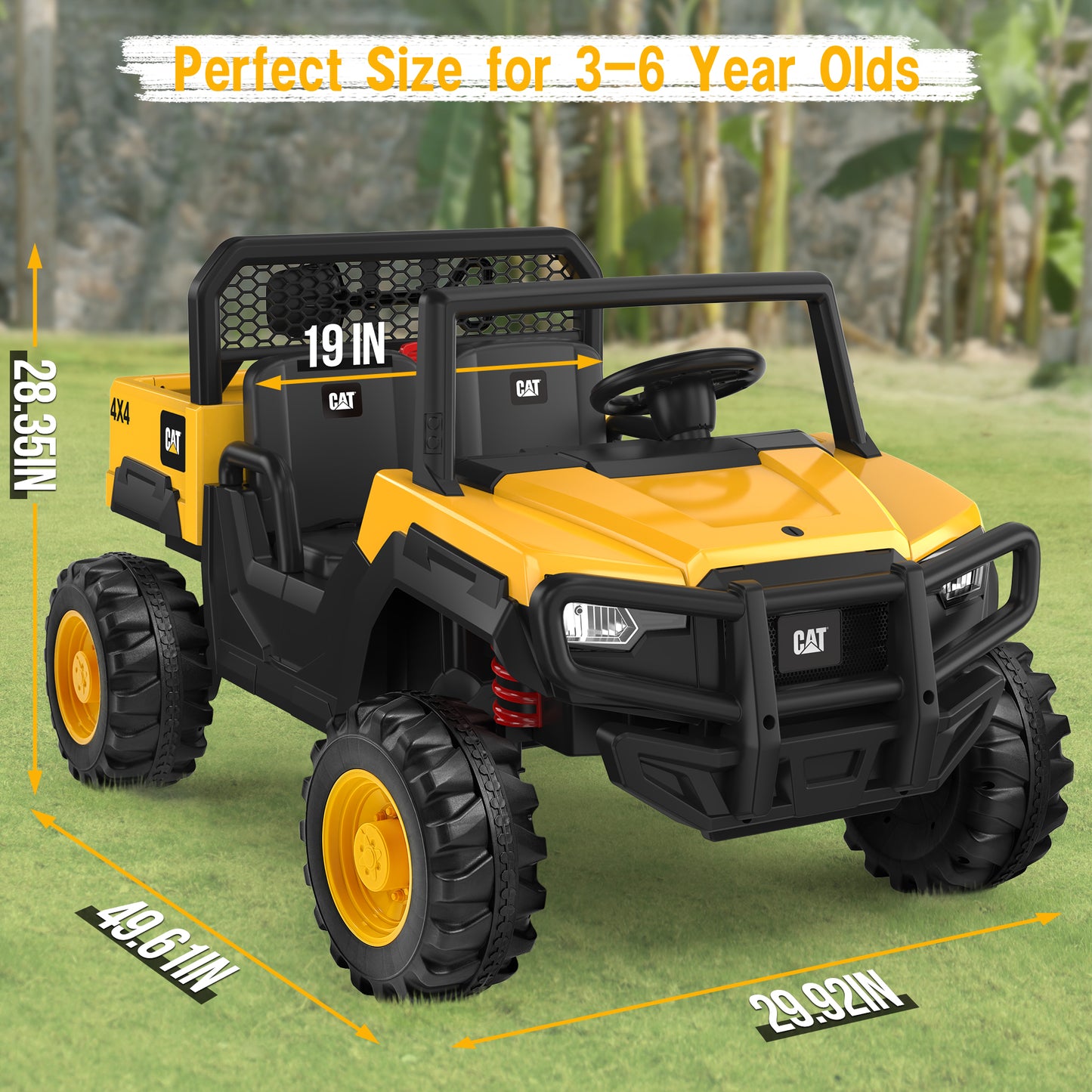 East doll 24V Licensed Caterpillar, Ride on Dump Truck
