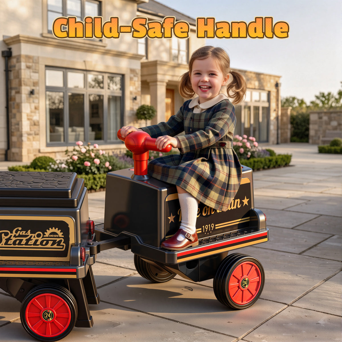 East doll Kids Train Carriage W/ Storage Box
