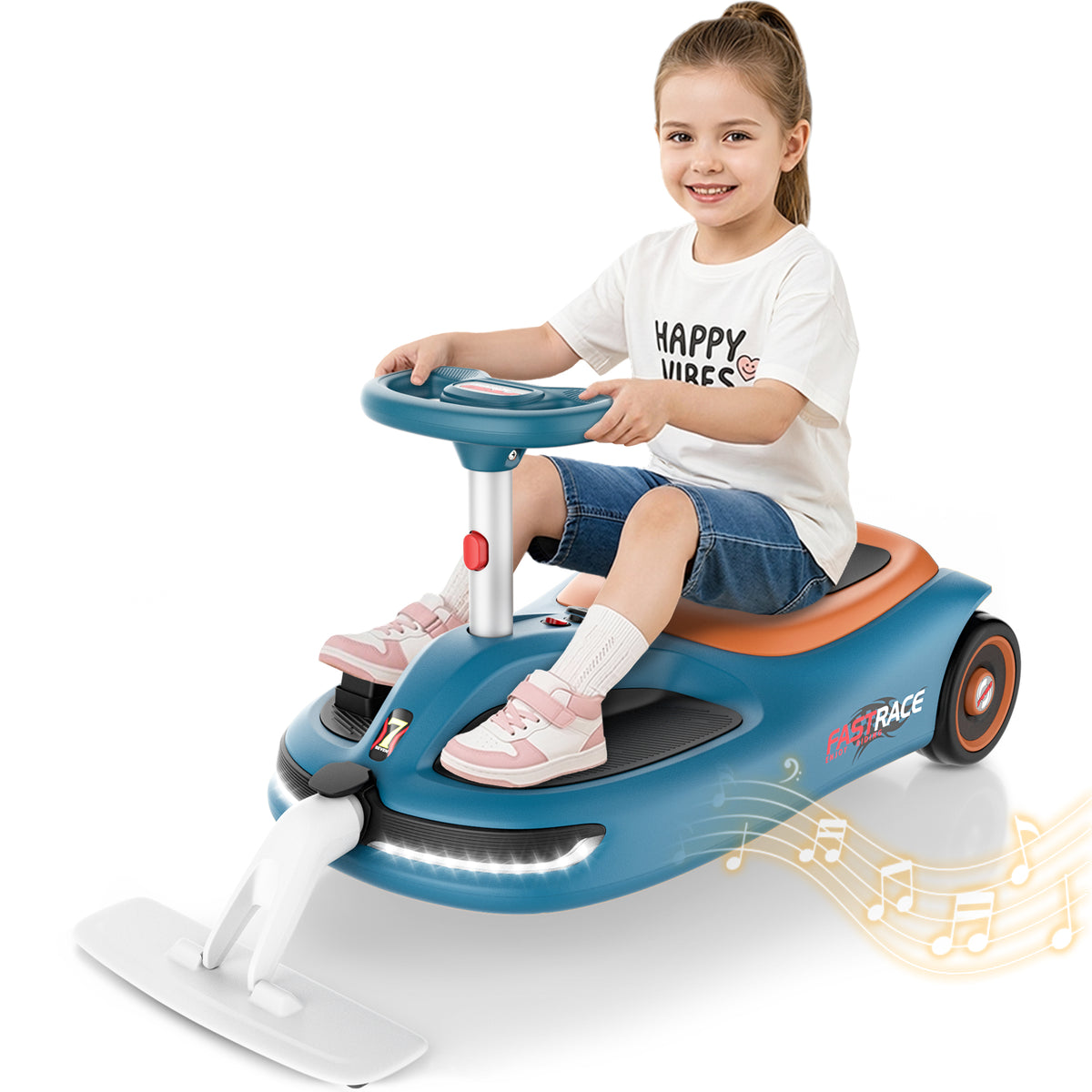 TOYBSNR 12V Electric Wiggle Car with Pedal