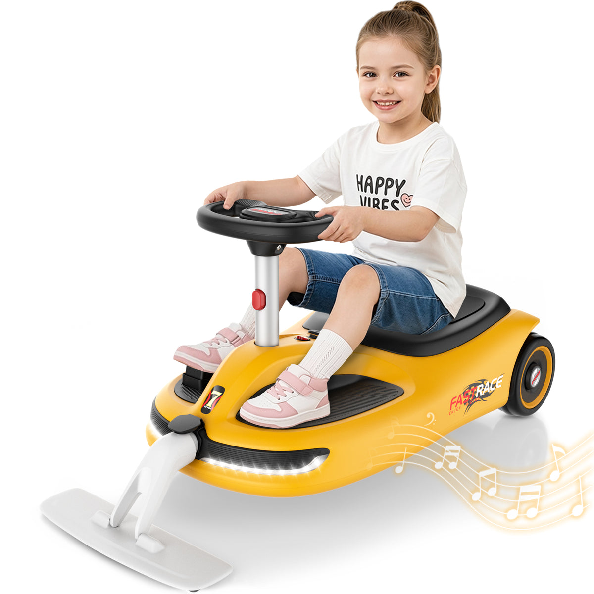 TOYBSNR 12V Electric Wiggle Car with Pedal
