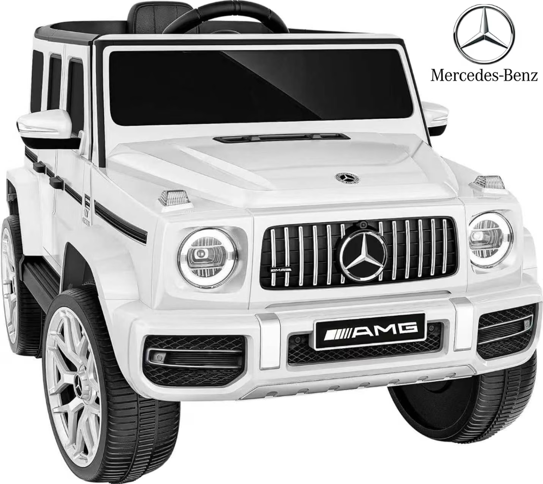 TOYBSNR 12V Electric Car for Toddler, Mercedes-Benz G63 Licensed Ride on Toys for Toddlers, Kids Power Ride on Car with Remote Control & High Window & LED Lights & Music