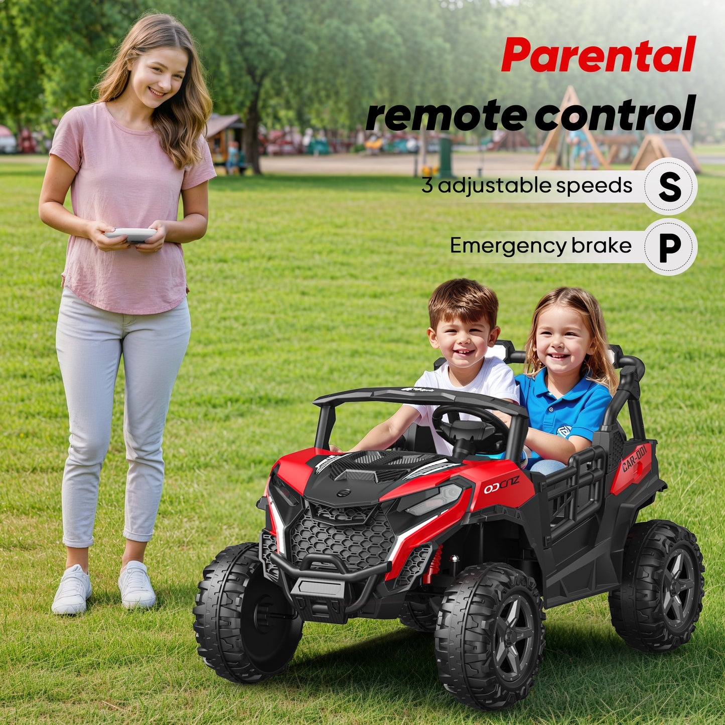 East doll 12V Powered Ride on UTV, 2 Seats